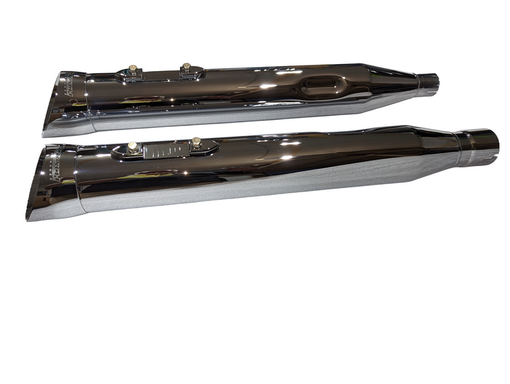 Angry 450 SERIES 4.0 x 4.5  Extreme Billet Slash Harley-Davidson M8 Touring Mufflers (2017-2021+)