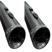 420 Slash cut Angry Billet Aluminum Endcaps (1 set of two end caps)