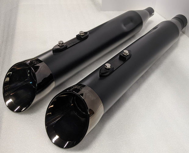 Angry 450 SERIES 4.0 x 4.5  Extreme Billet Slash Harley-Davidson M8 Touring Mufflers (2017-2021+)