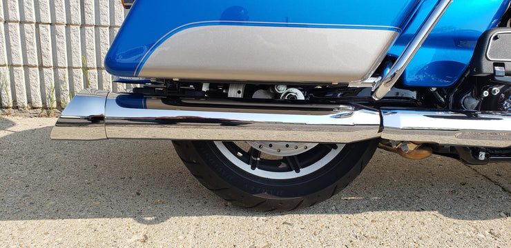 Angry 450 SERIES 4.0 x 4.5  Extreme Billet Slash Harley-Davidson M8 Touring Mufflers (2017-2021+)